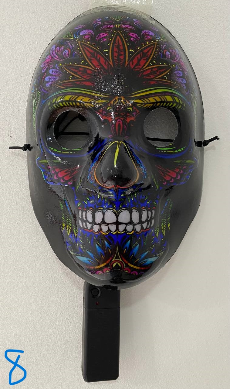 😈🎃 Máscara LED Halloween – Luminosa y Ajustable