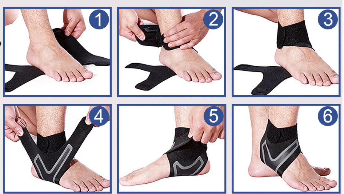 Tobillera Ortopédica TryxWrap – Soporte 360° para Tobillo y Fascitis Plantar