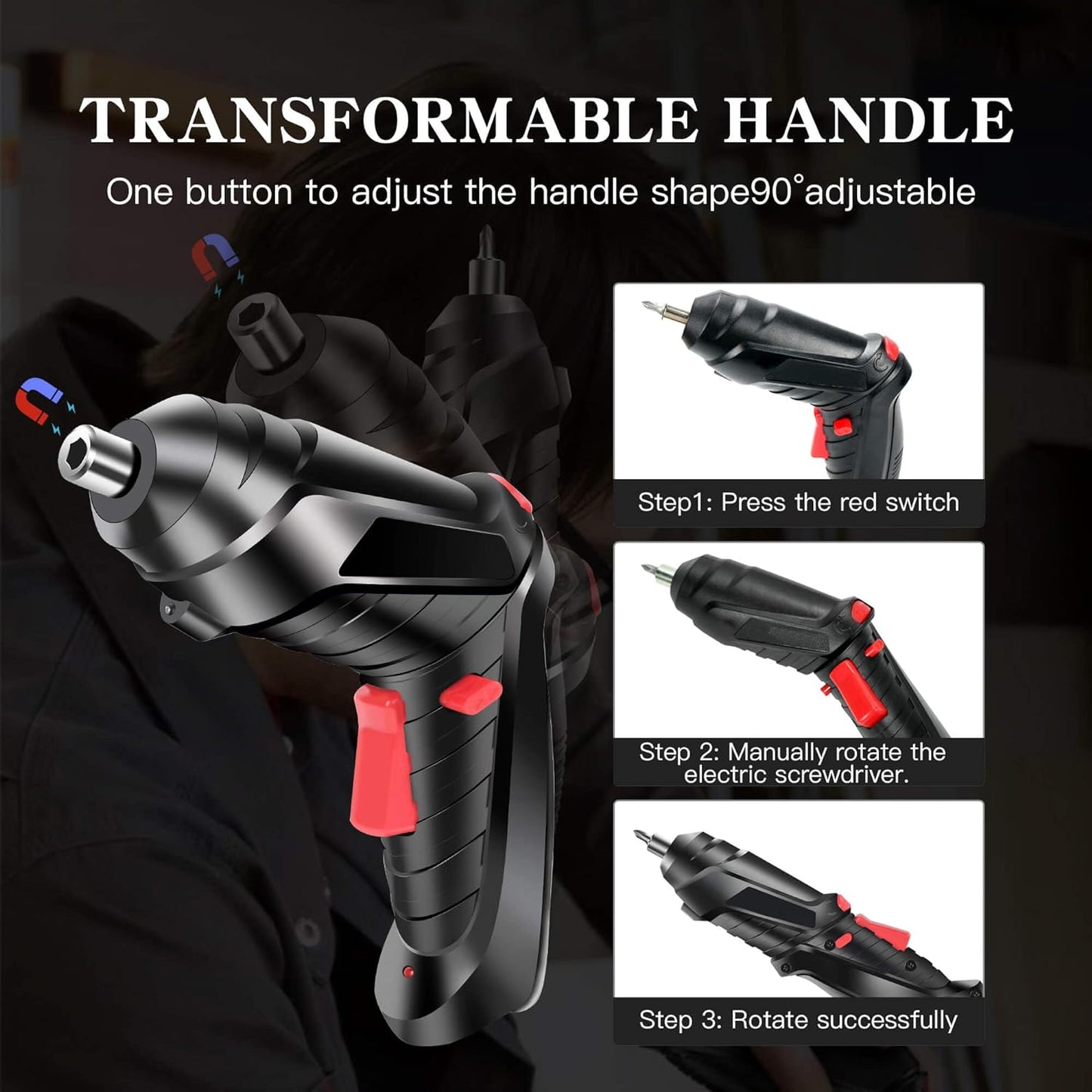 🔩DESTORNILLADOR INALAMBRICO 47 PIEZAS🔧 - Eclécty store