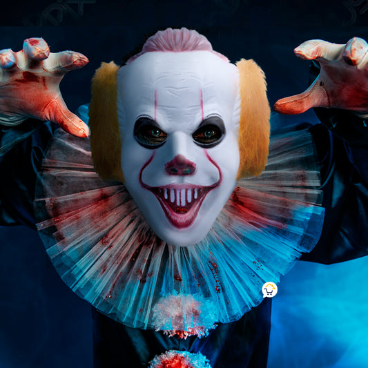 Máscara Pennywise “IT” – Terror realista para tu disfraz 👻🎈