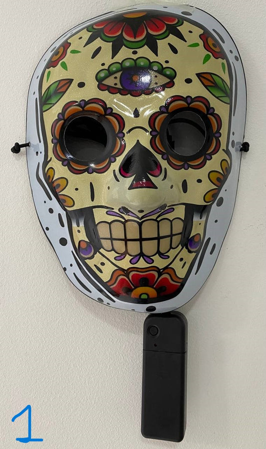 😈🎃 Máscara LED Halloween – Luminosa y Ajustable