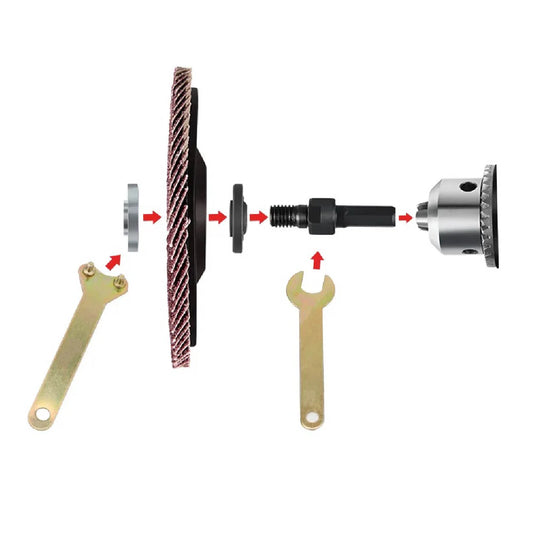 Kit Adaptador de Eje para Taladro y Pulidora