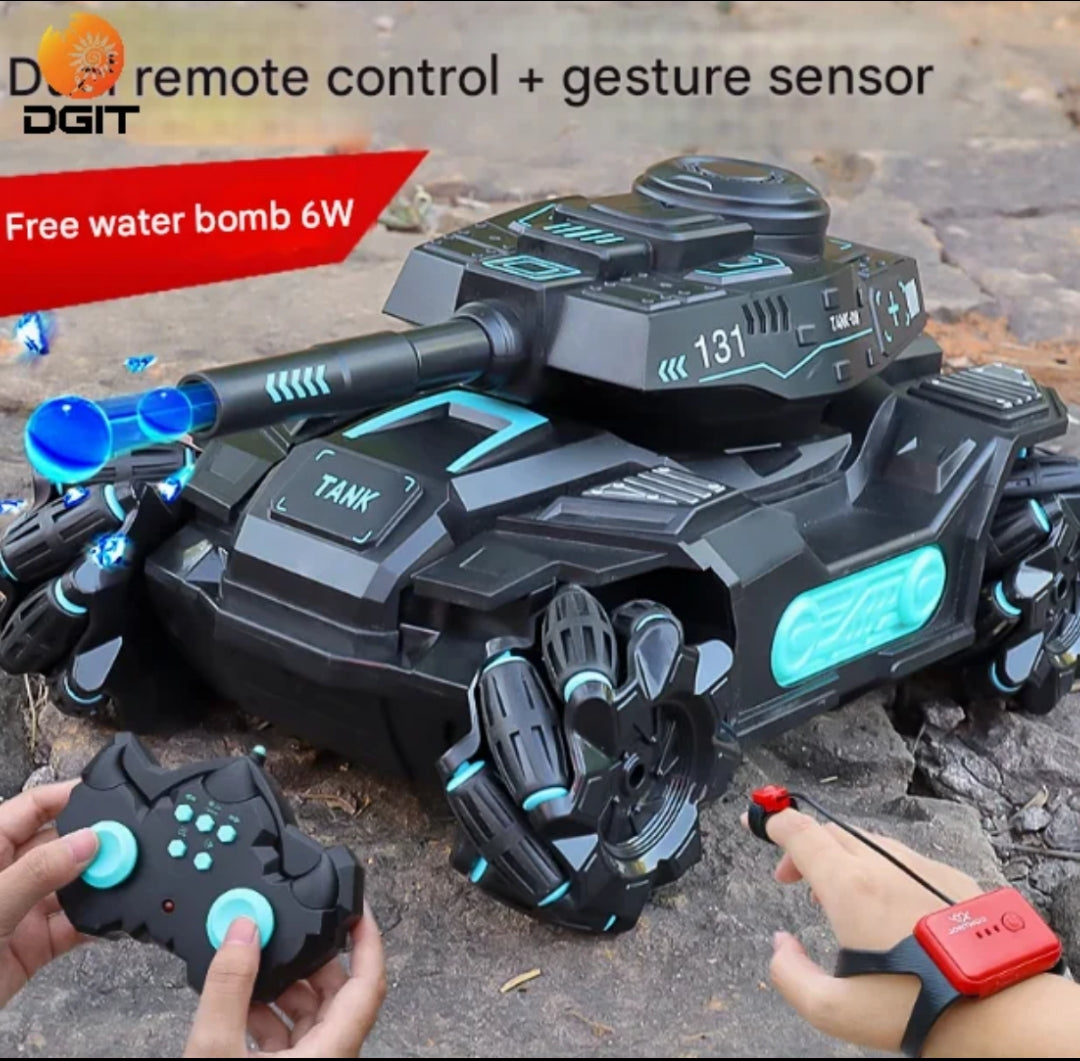 carro tanque hidrogel RC y manilla