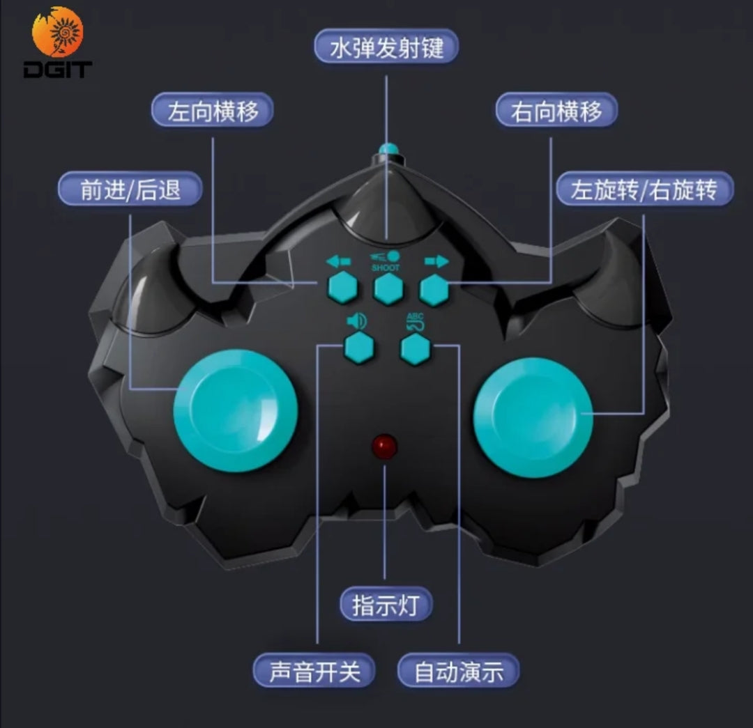 carro tanque hidrogel RC y manilla