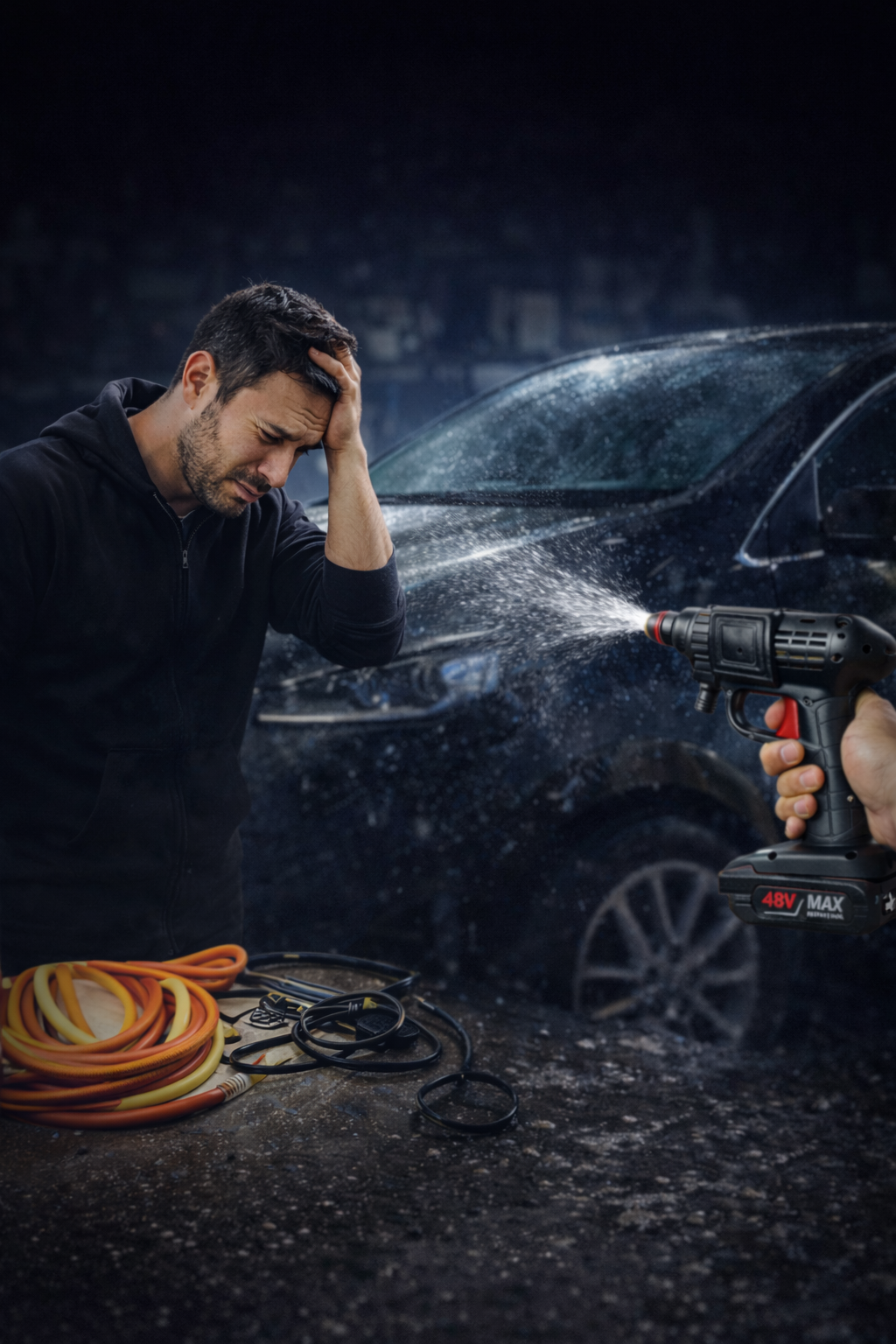 Problemas al lavar el carro con mangueras