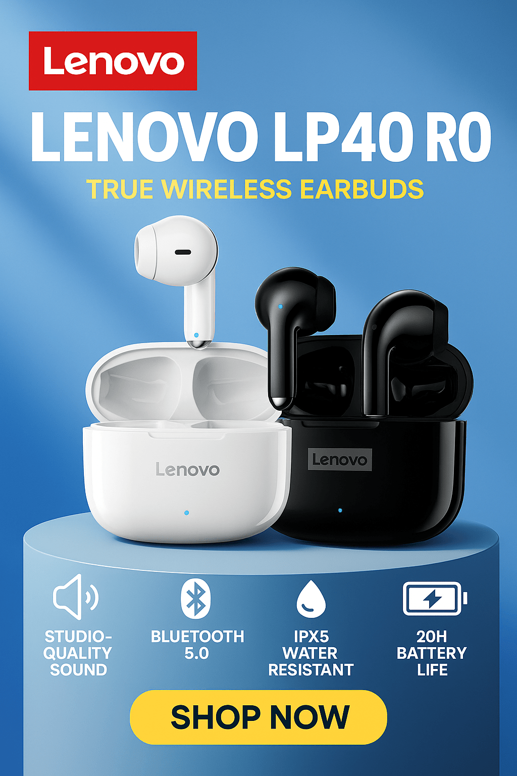 🎧 Audífonos Lenovo Livepods LP40 Pro - Eclécty store