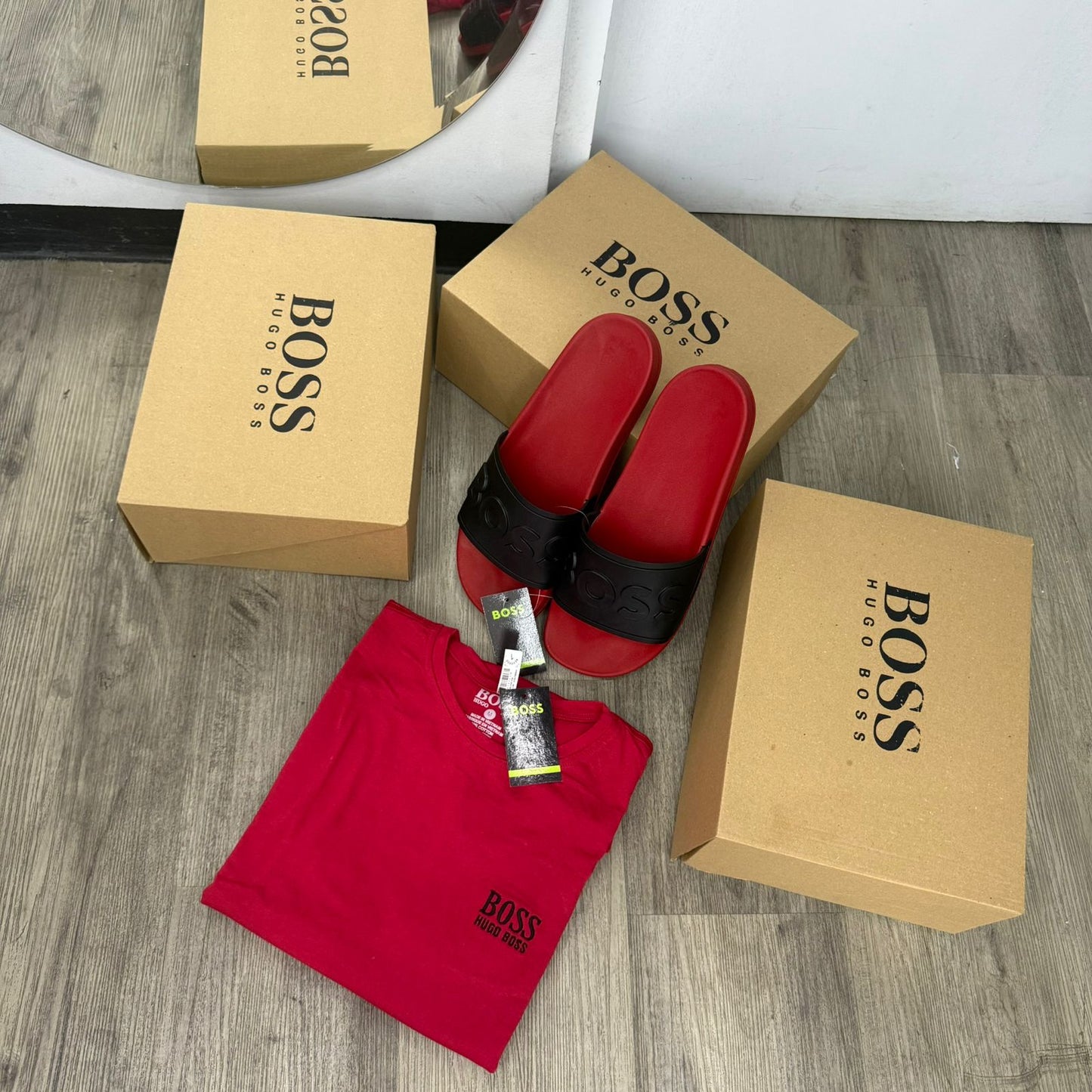 CAMISA HUGO BOSS x2 + SANDALIAS - Eclécty store