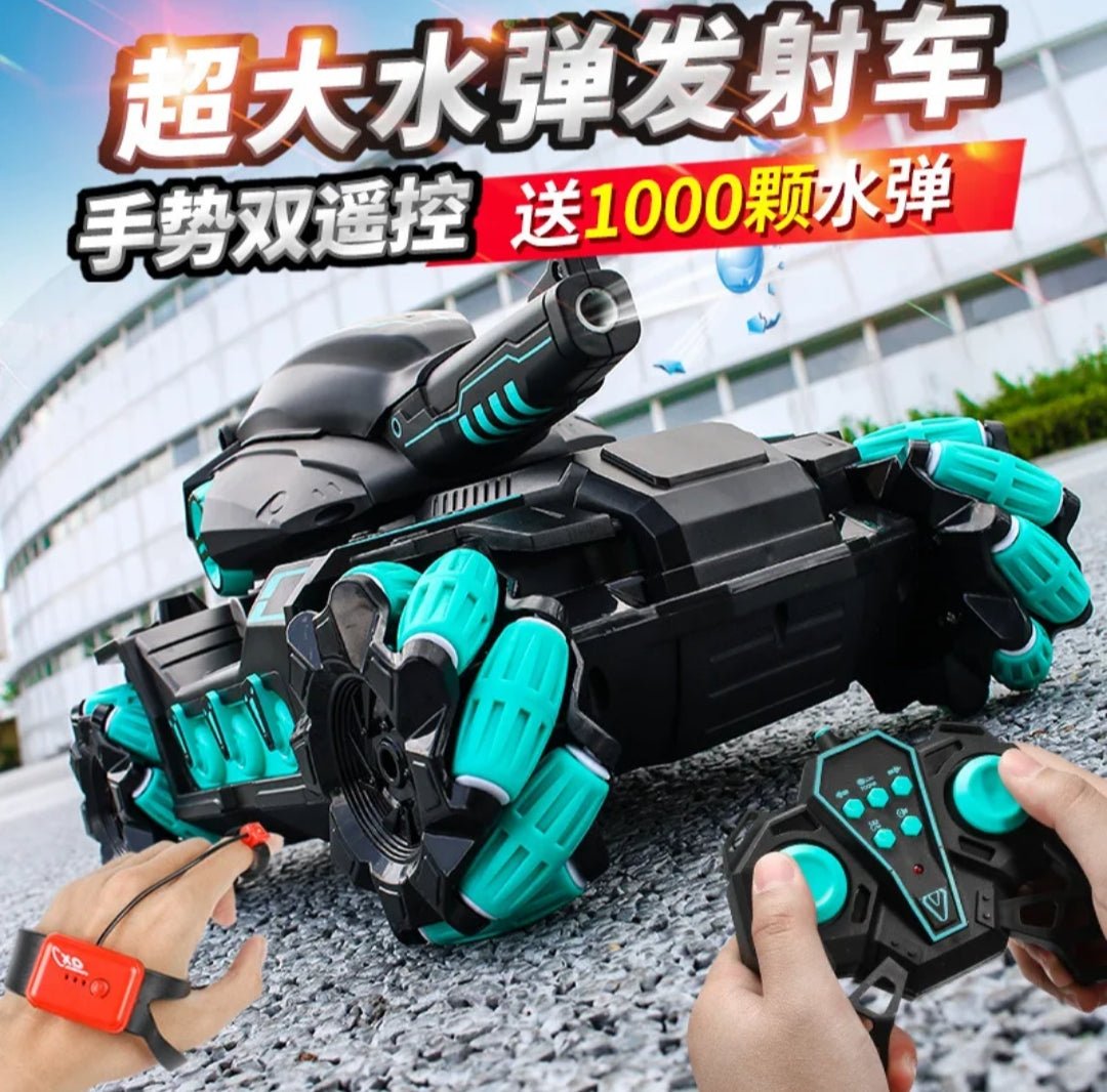 carro tanque hidrogel RC y manilla - Eclécty store