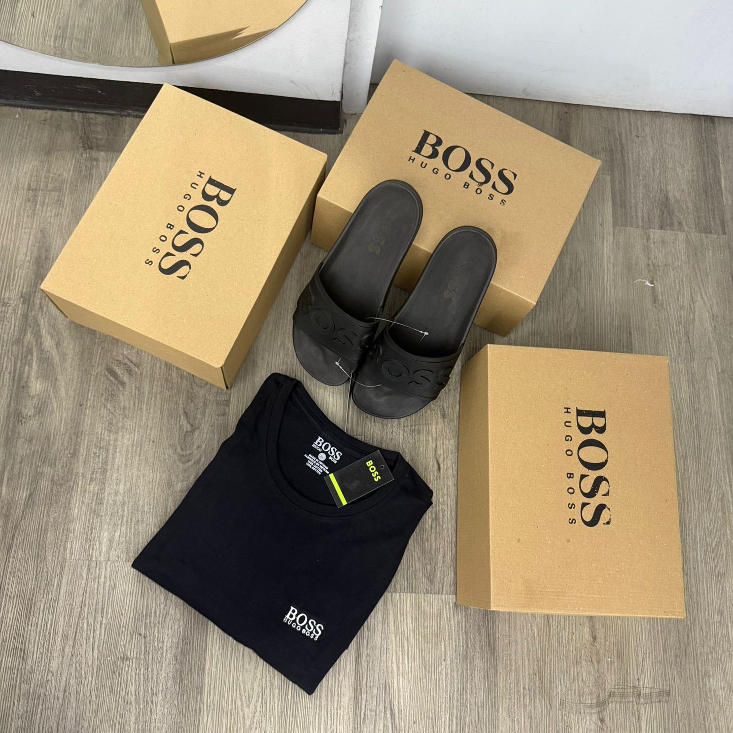 CAMISA HUGO BOSS x2 + SANDALIAS - Eclécty store