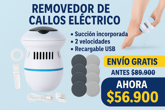 ✨ Removedor de Callos Eléctrico con Succión y 2 Velocidades – USB 2000RPM ✨ - Eclécty store