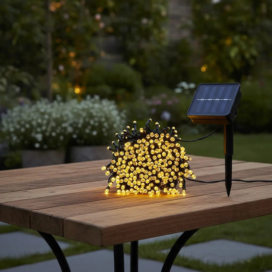 LUZ SOLAR LINEAL NAVIDEÑA 50 METROS - Eclécty store