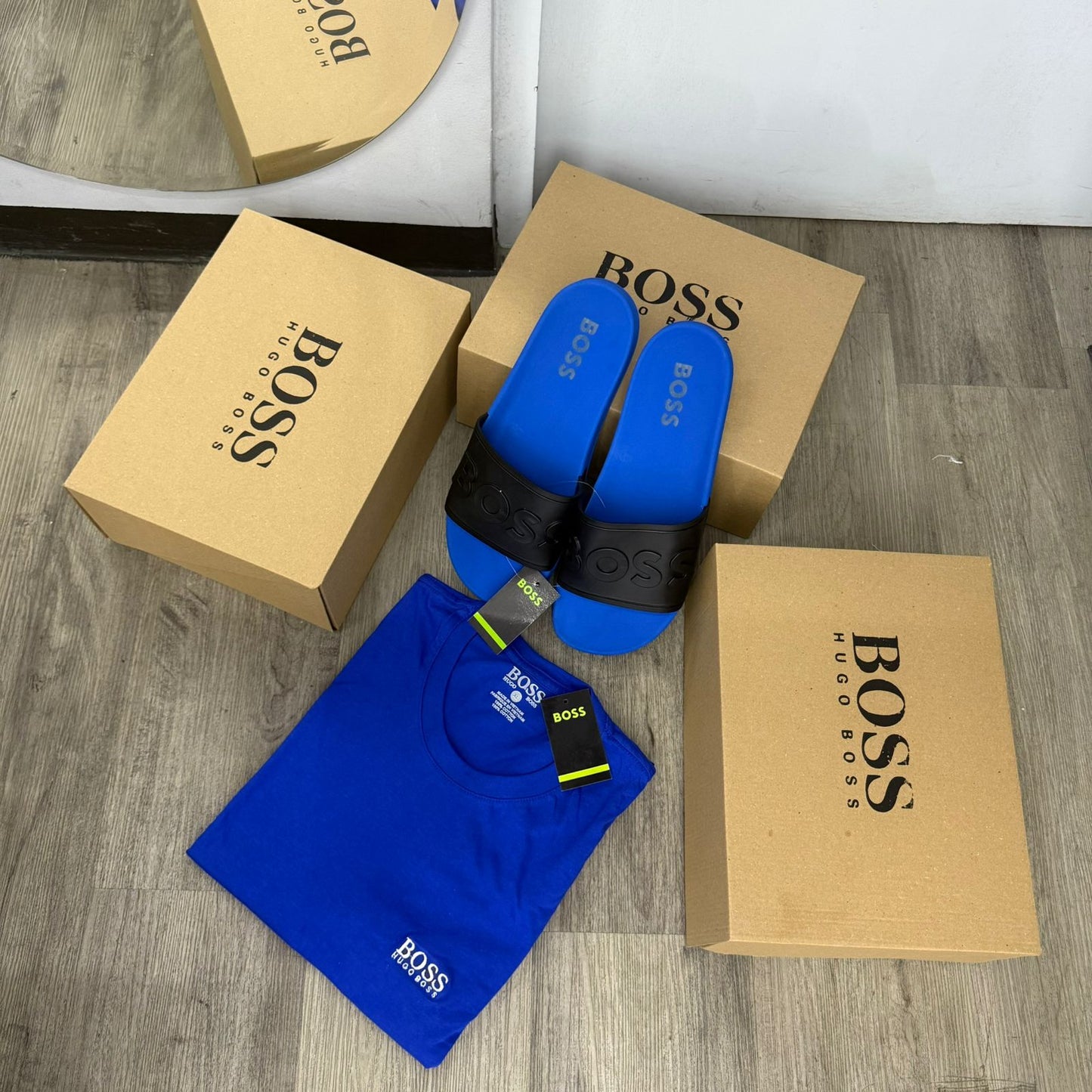 COMBO ÉLITE CAMISA HUGO BOSS + SANDALIAS - Eclécty store