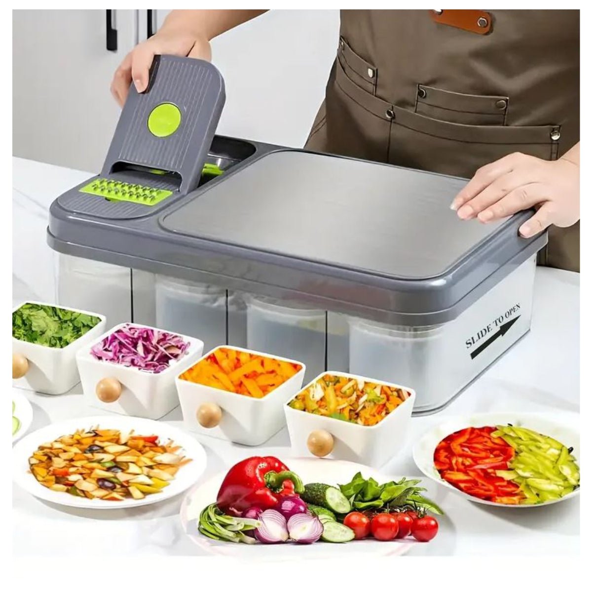 Picador de verduras Mandolina 28 en 1 - Eclécty store