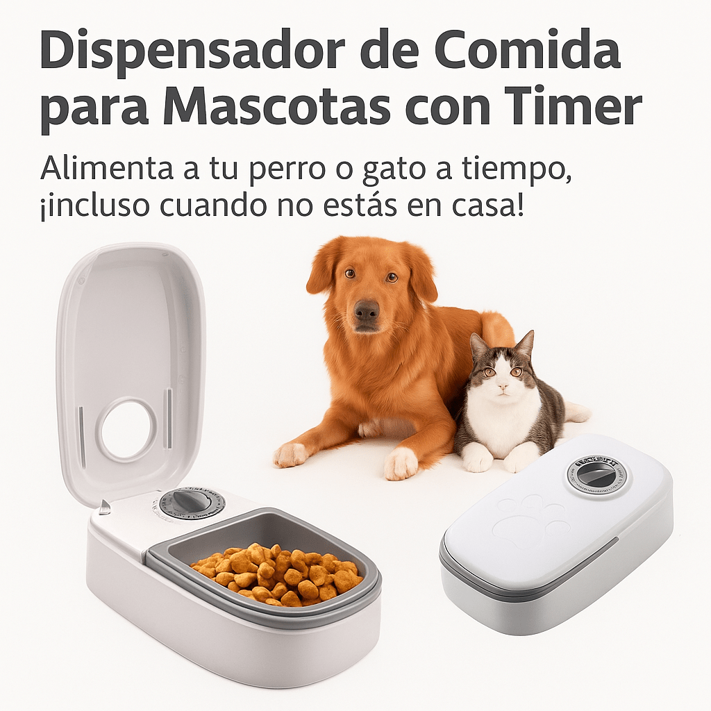 🐾 Dispensador de Comida para Mascotas con Timer - Eclécty store