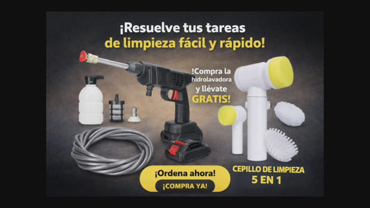 Hidrolavadora portátil 48V para carro, moto y hogar