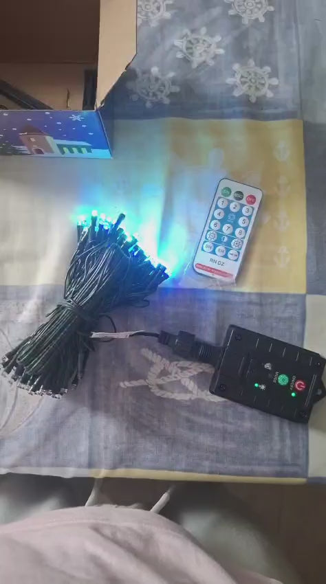 Luces navideñas panel solar 10 MTS