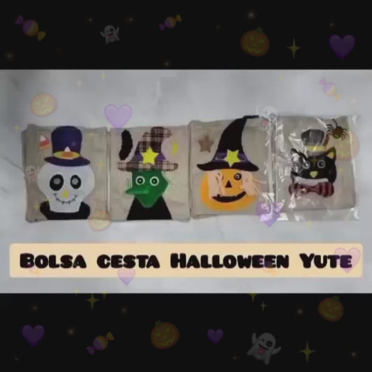 Cesta Bolsa Halloween Yute