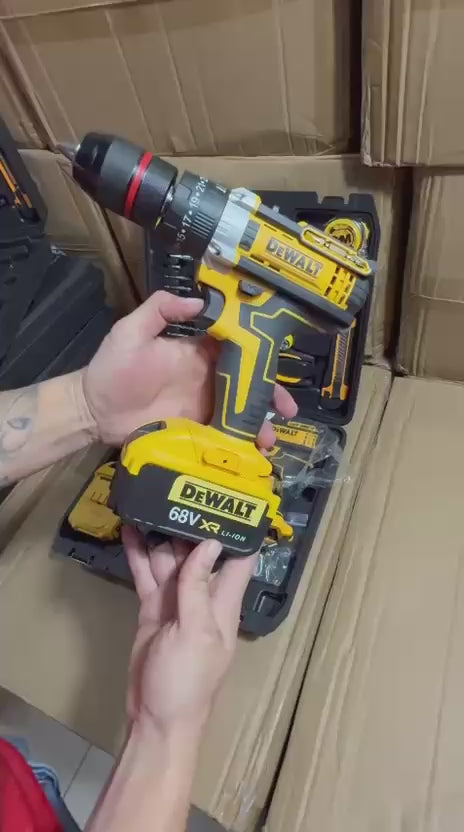 🔧 Taladro Inalámbrico 68V – Kit Completo 34 Piezas